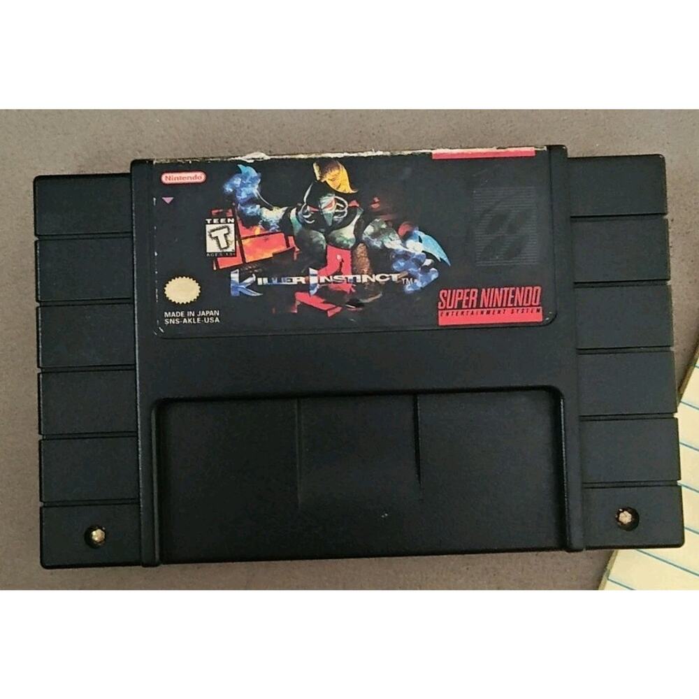 Killer Instinct (Super Nintendo Entertainment System, 1995) Authentic Cartridge